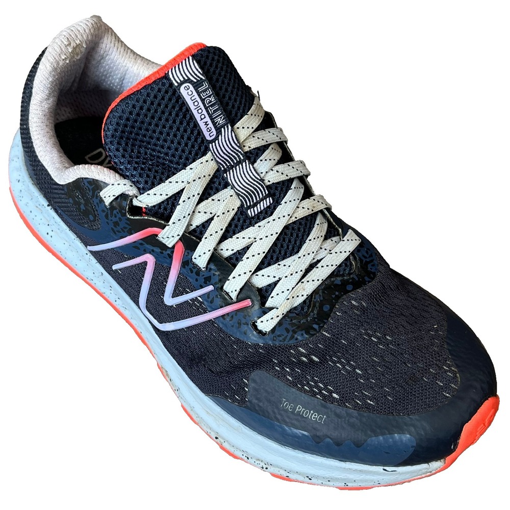 New Balance DynaSoft Nitrel v5 Trail Running Shoe Blue Women 7.5 Wide UK5.5 EU38